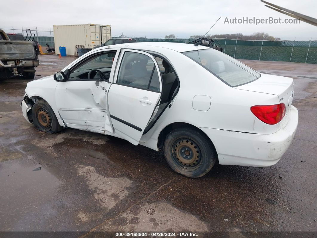 2003 Toyota Corolla Ce White vin: JTDBR32EX32010293