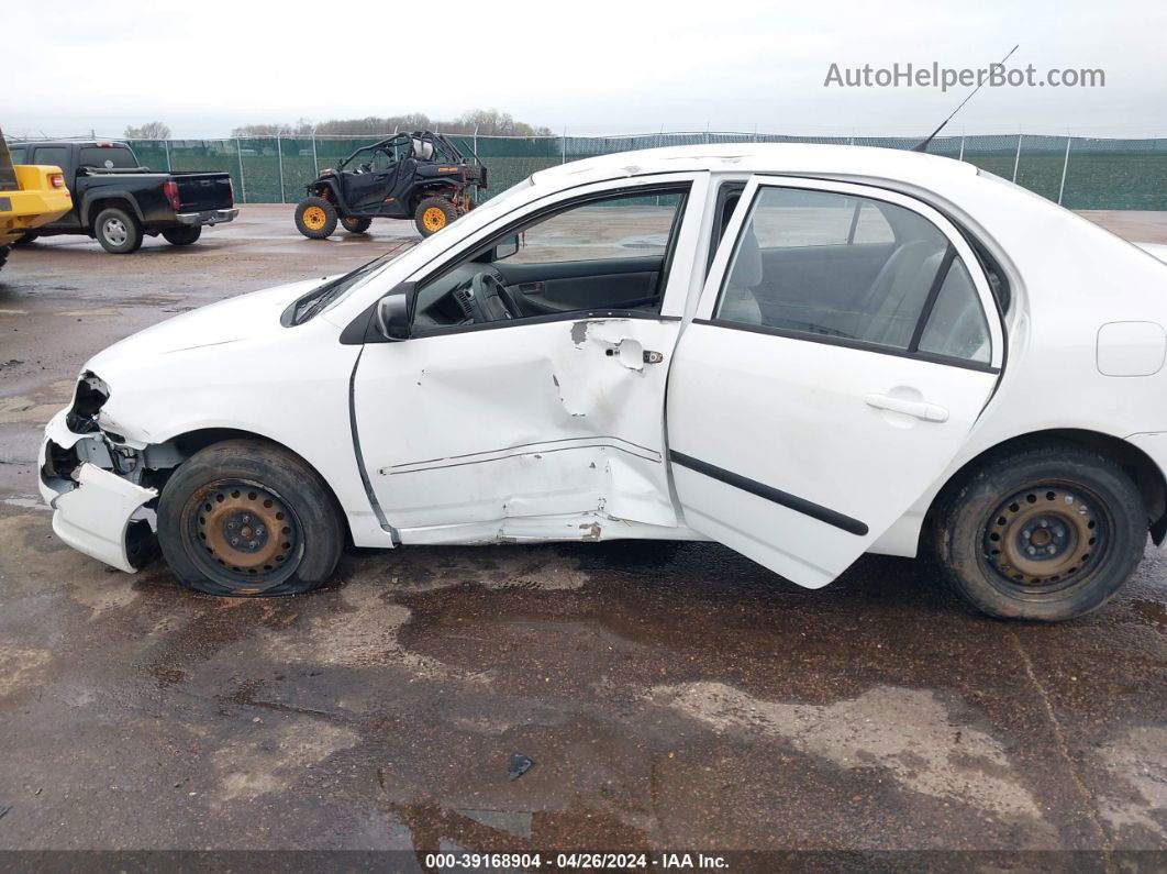 2003 Toyota Corolla Ce White vin: JTDBR32EX32010293