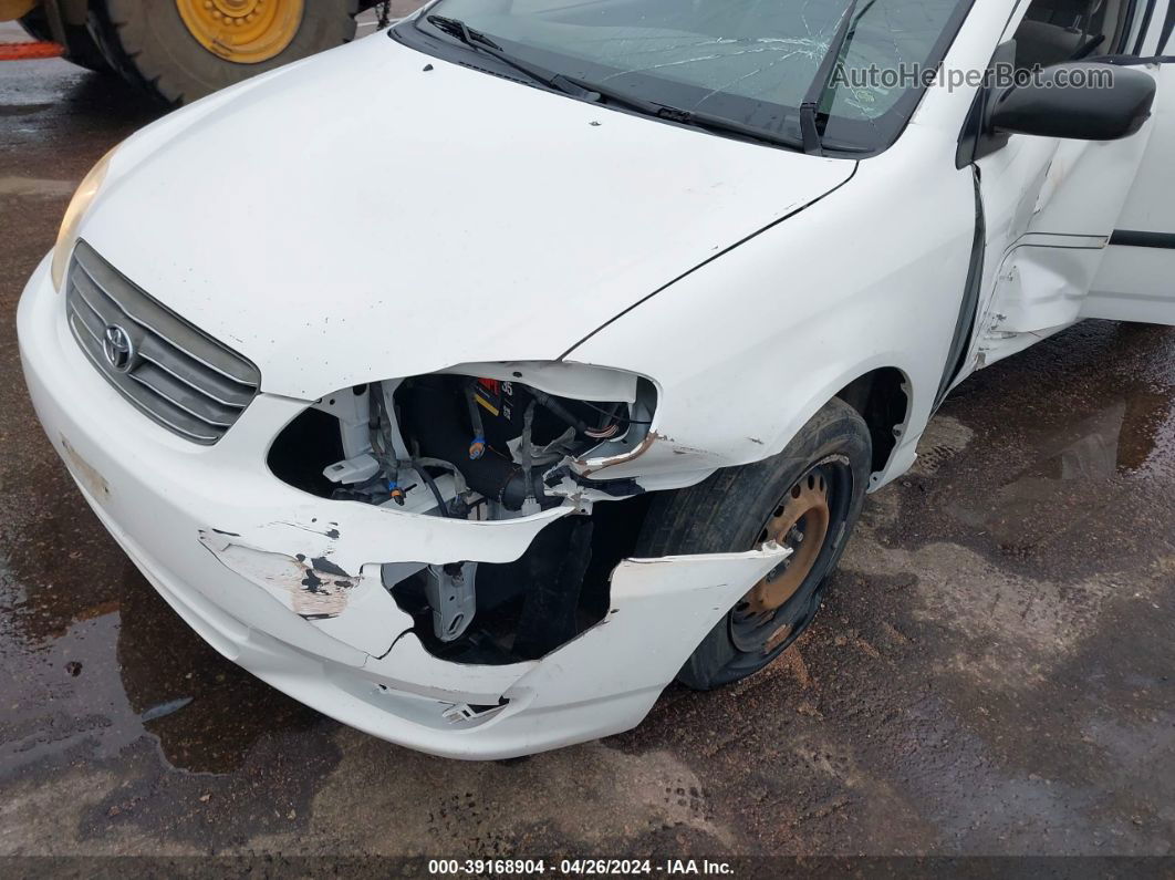 2003 Toyota Corolla Ce White vin: JTDBR32EX32010293