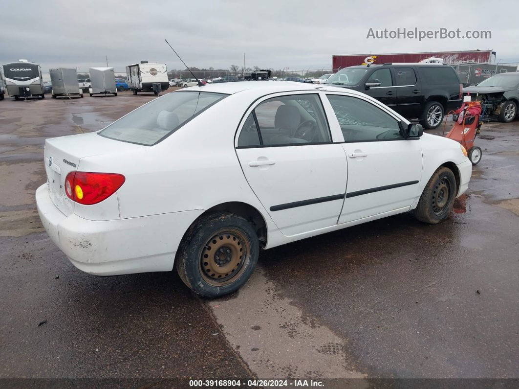 2003 Toyota Corolla Ce White vin: JTDBR32EX32010293