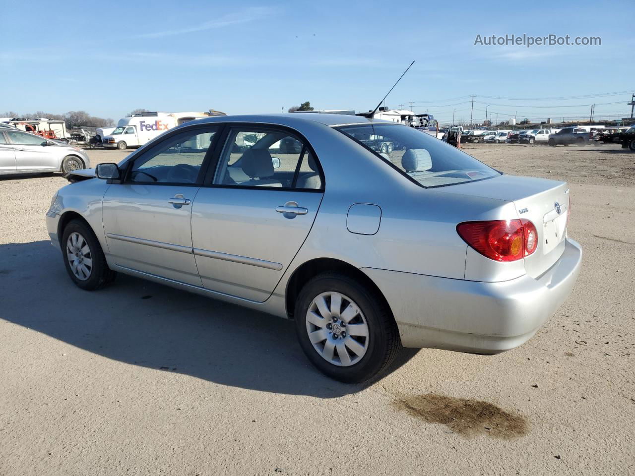 2004 Toyota Corolla Ce Silver vin: JTDBR32EX42017780