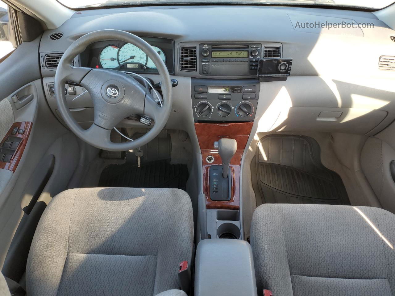 2004 Toyota Corolla Ce Silver vin: JTDBR32EX42017780