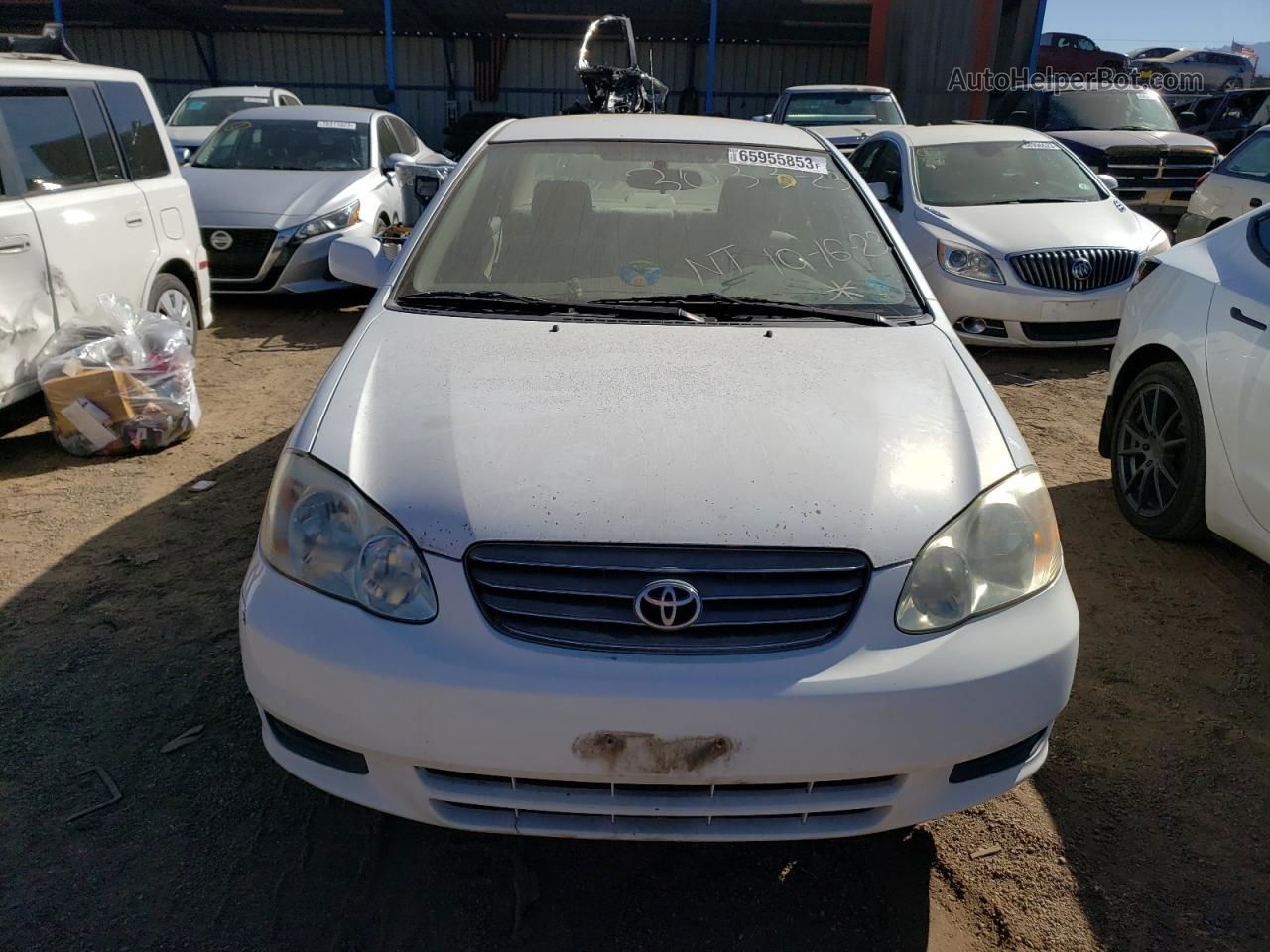 2004 Toyota Corolla Ce Белый vin: JTDBR32EX42030609