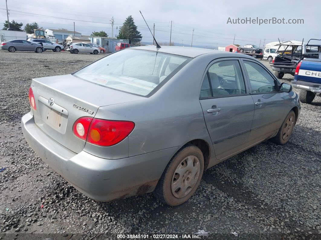 2004 Toyota Corolla Ce Silver vin: JTDBR32EX42039892