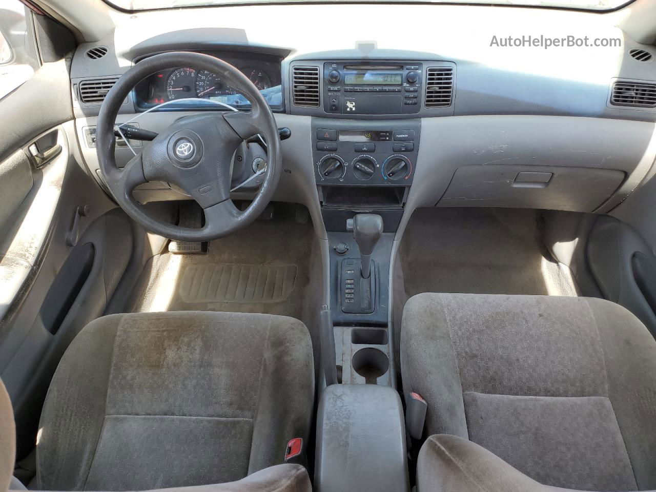 2004 Toyota Corolla Ce Red vin: JTDBR32EX42046129