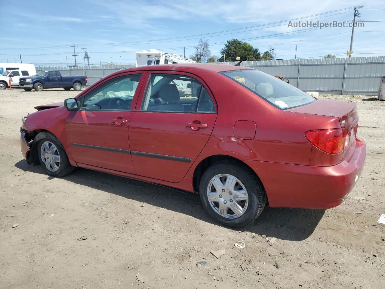 2004 Toyota Corolla Ce Red vin: JTDBR32EX42046129