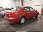 2003 Toyota Corolla Le Red vin: JTDBR38E332012703