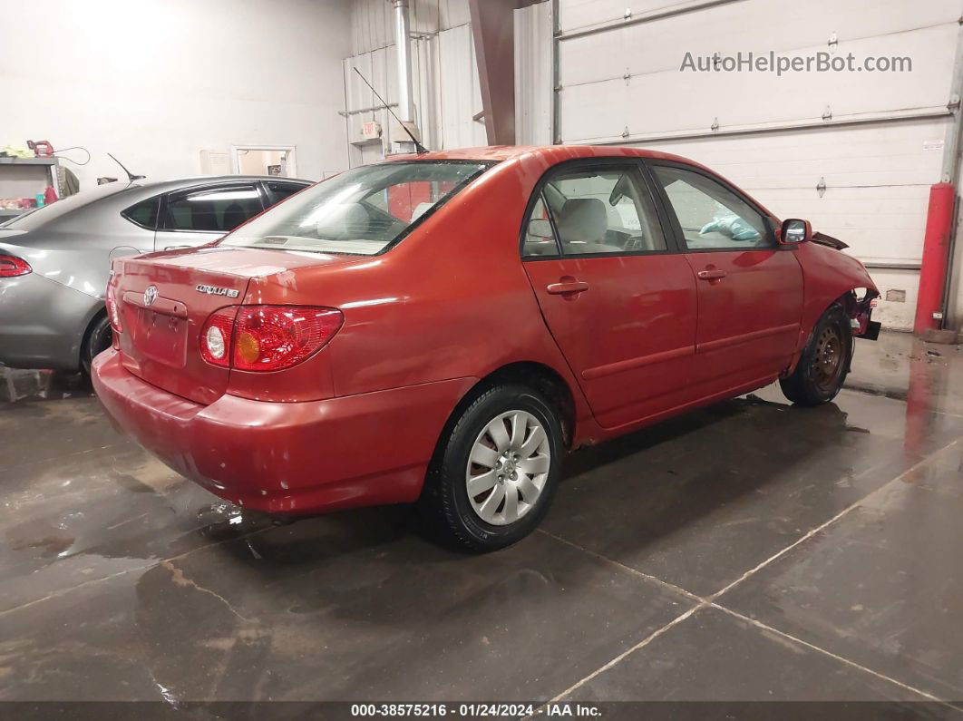 2003 Toyota Corolla Le Red vin: JTDBR38E332012703