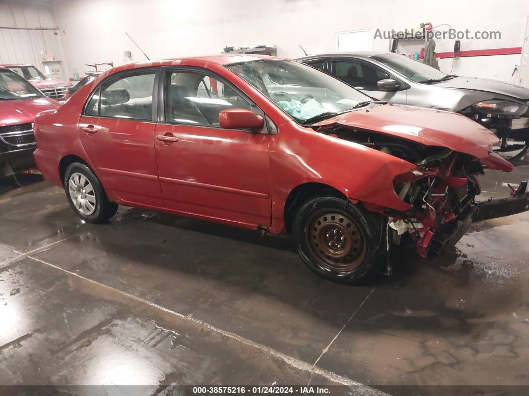 2003 Toyota Corolla Le Red vin: JTDBR38E332012703