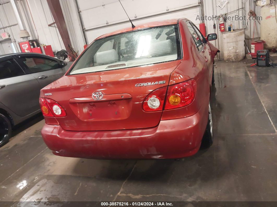 2003 Toyota Corolla Le Red vin: JTDBR38E332012703