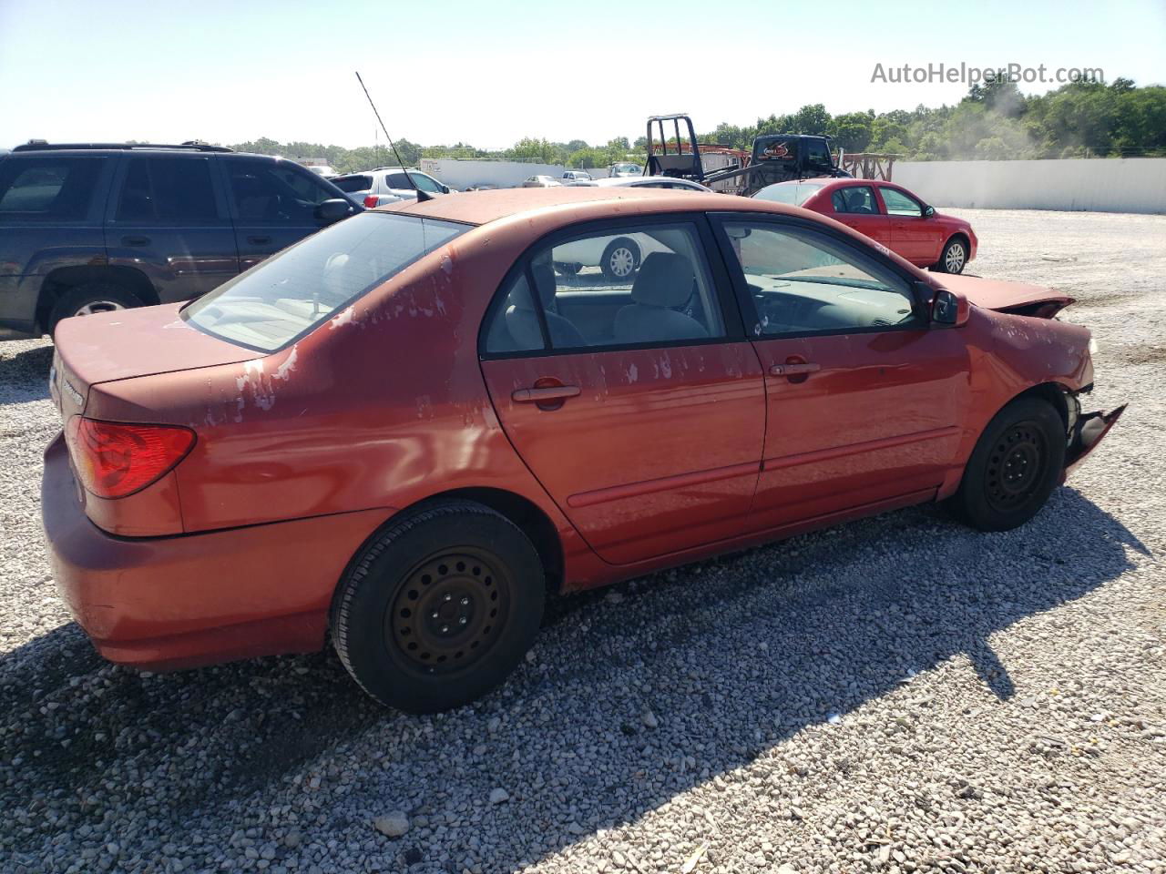 2003 Toyota Corolla Ce Red vin: JTDBR38E432016789