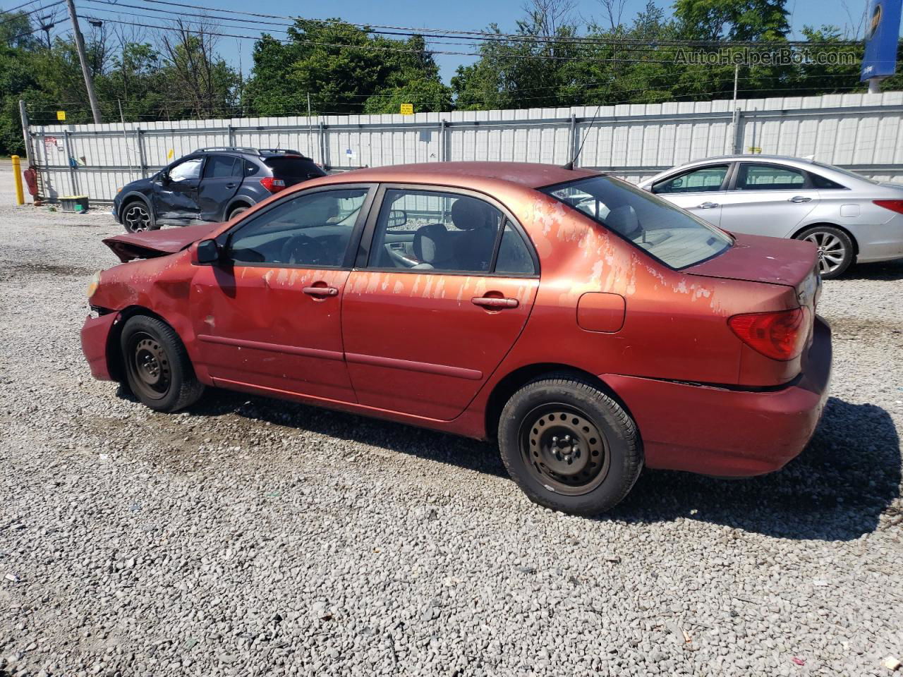 2003 Toyota Corolla Ce Red vin: JTDBR38E432016789