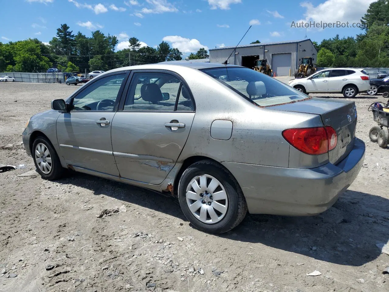 2004 Toyota Corolla Ce Silver vin: JTDBR38E542035918