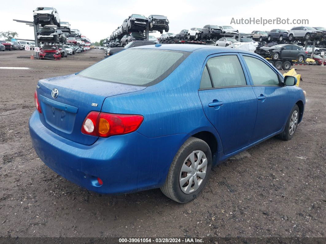 2010 Toyota Corolla Le Blue vin: JTDBU4EE0AJ064575