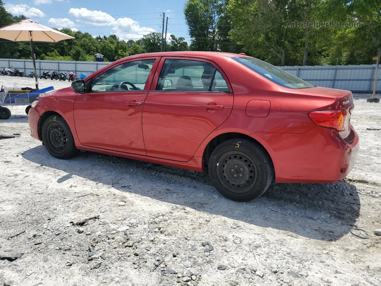 2010 Toyota Corolla Base Red vin: JTDBU4EE2AJ073892