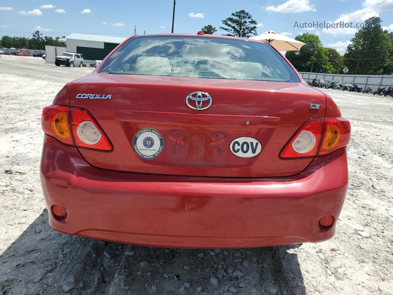 2010 Toyota Corolla Base Red vin: JTDBU4EE2AJ073892