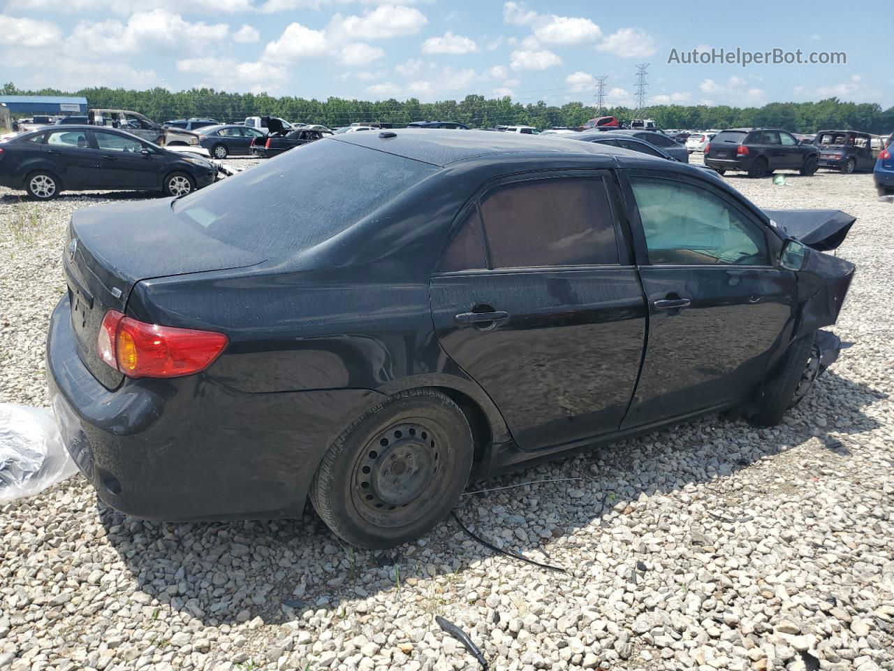 2010 Toyota Corolla Base Black vin: JTDBU4EE2AJ086416