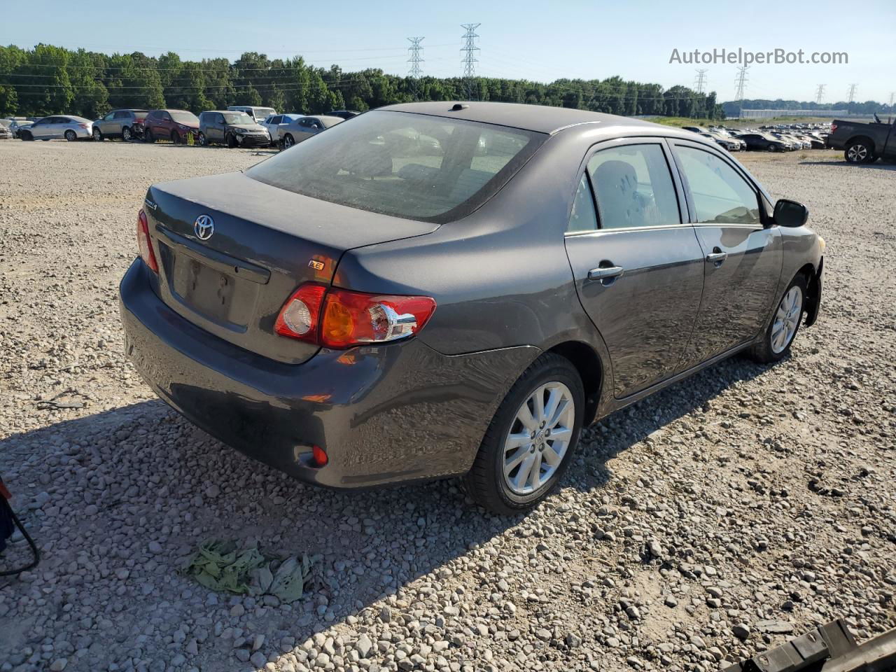 2010 Toyota Corolla Base Серый vin: JTDBU4EE3A9107548