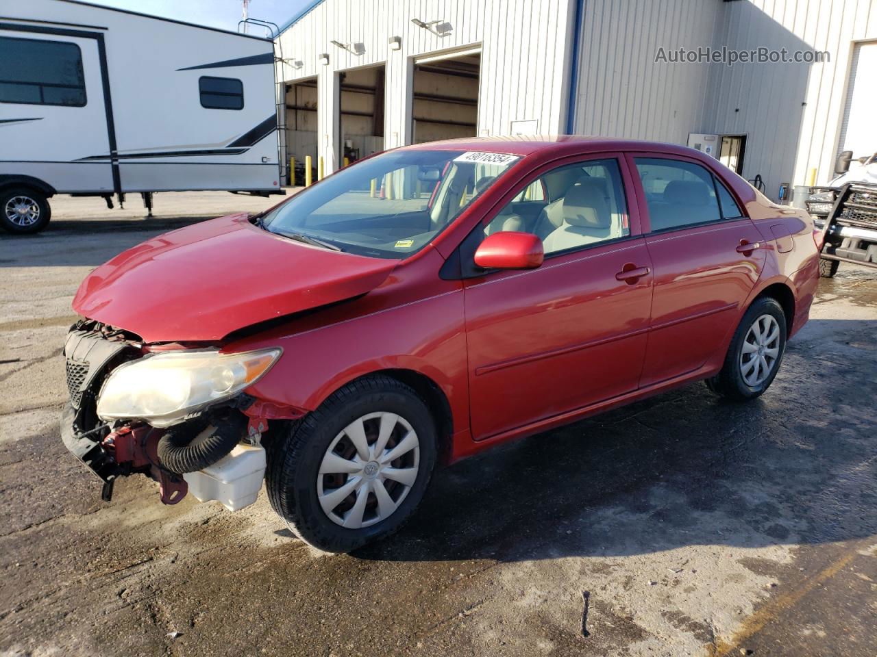 2010 Toyota Corolla Base Red vin: JTDBU4EE3AJ056051