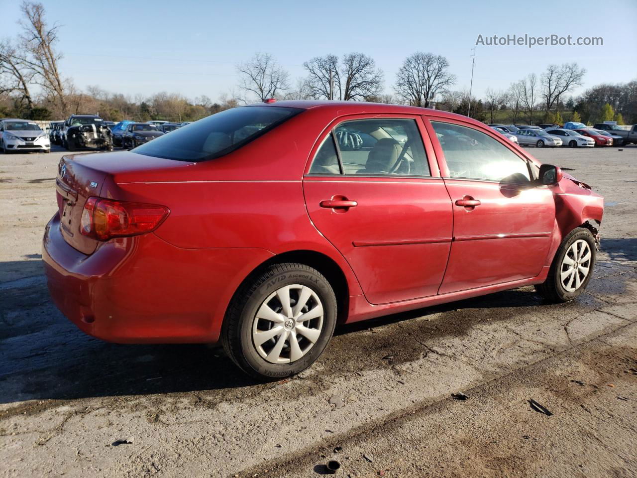 2010 Toyota Corolla Base Red vin: JTDBU4EE3AJ056051