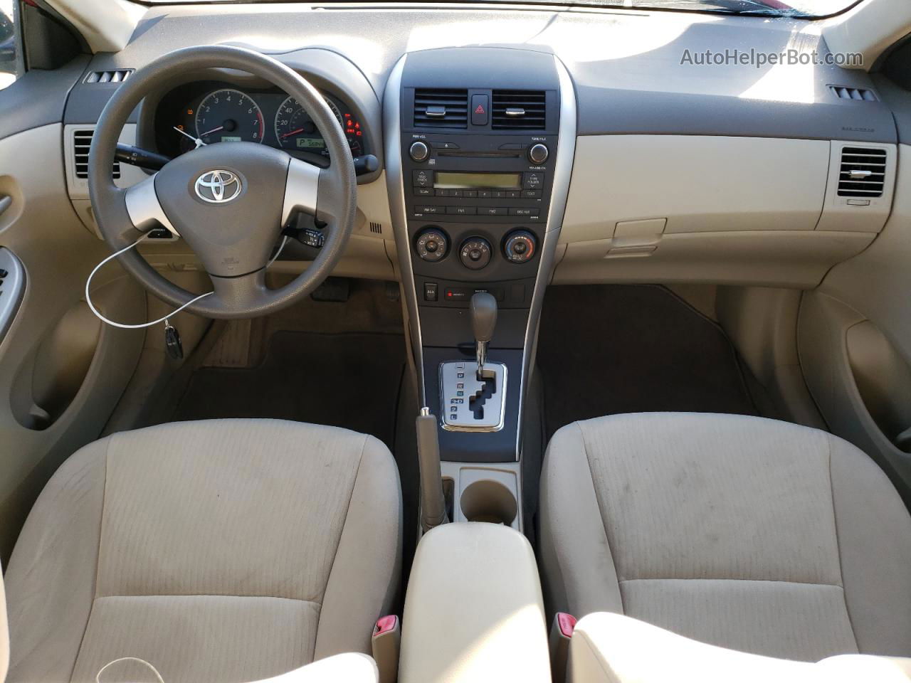 2010 Toyota Corolla Base Red vin: JTDBU4EE3AJ056051