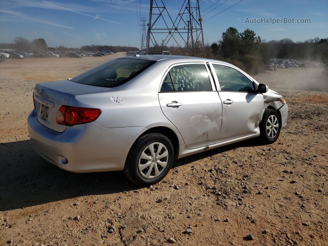 2010 Toyota Corolla Base Серебряный vin: JTDBU4EE3AJ070256