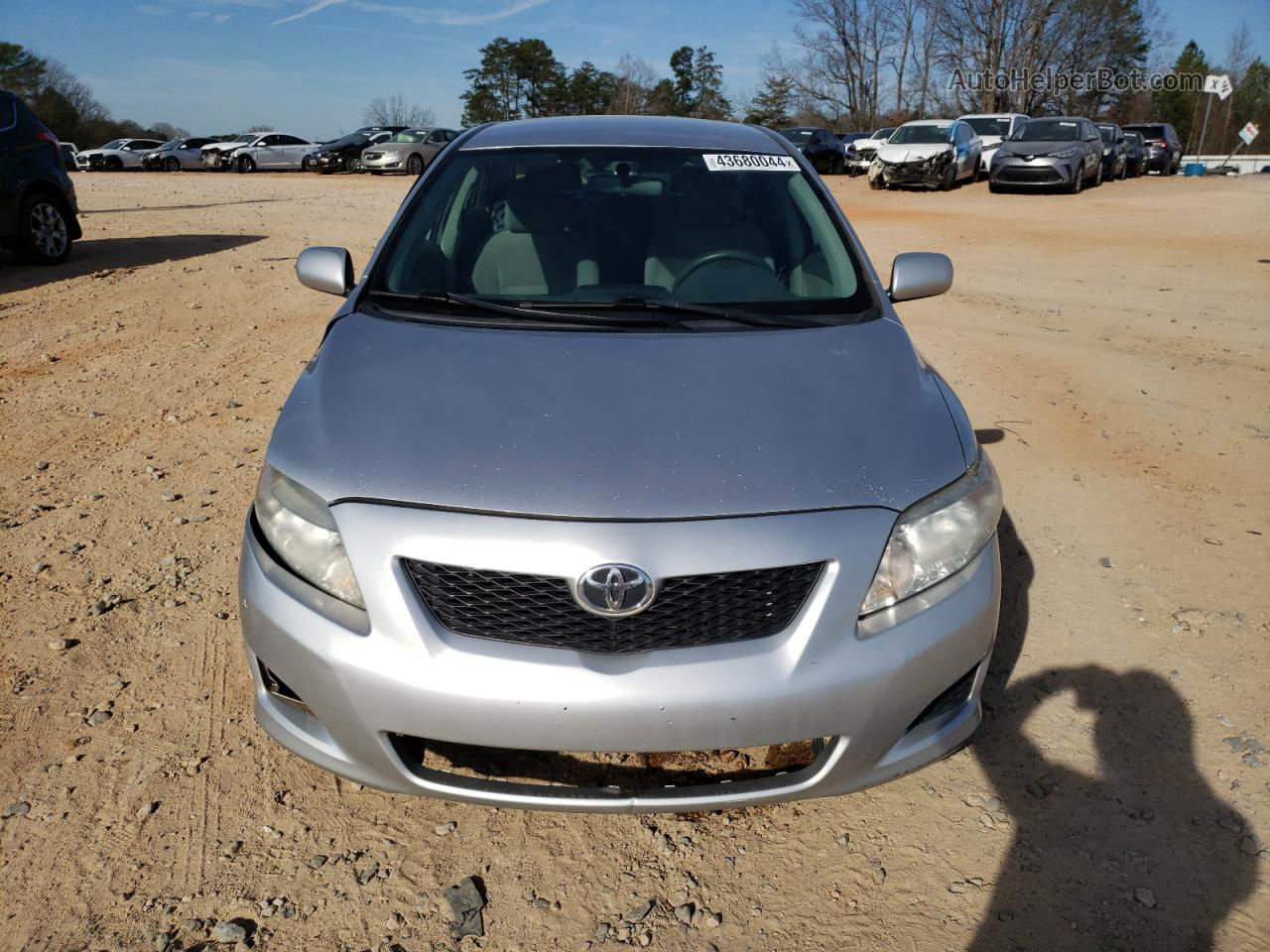 2010 Toyota Corolla Base Silver vin: JTDBU4EE3AJ070256