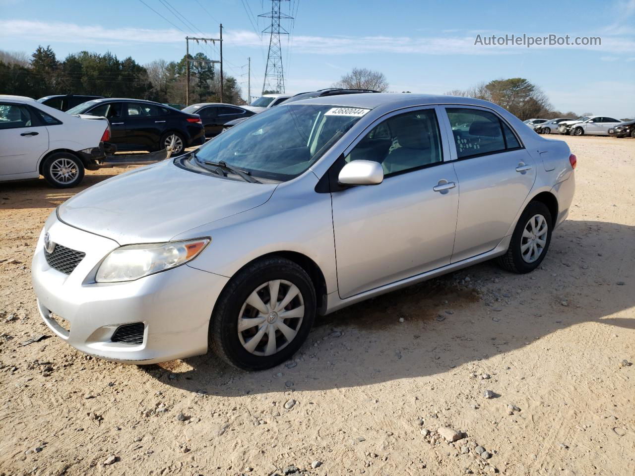 2010 Toyota Corolla Base Silver vin: JTDBU4EE3AJ070256