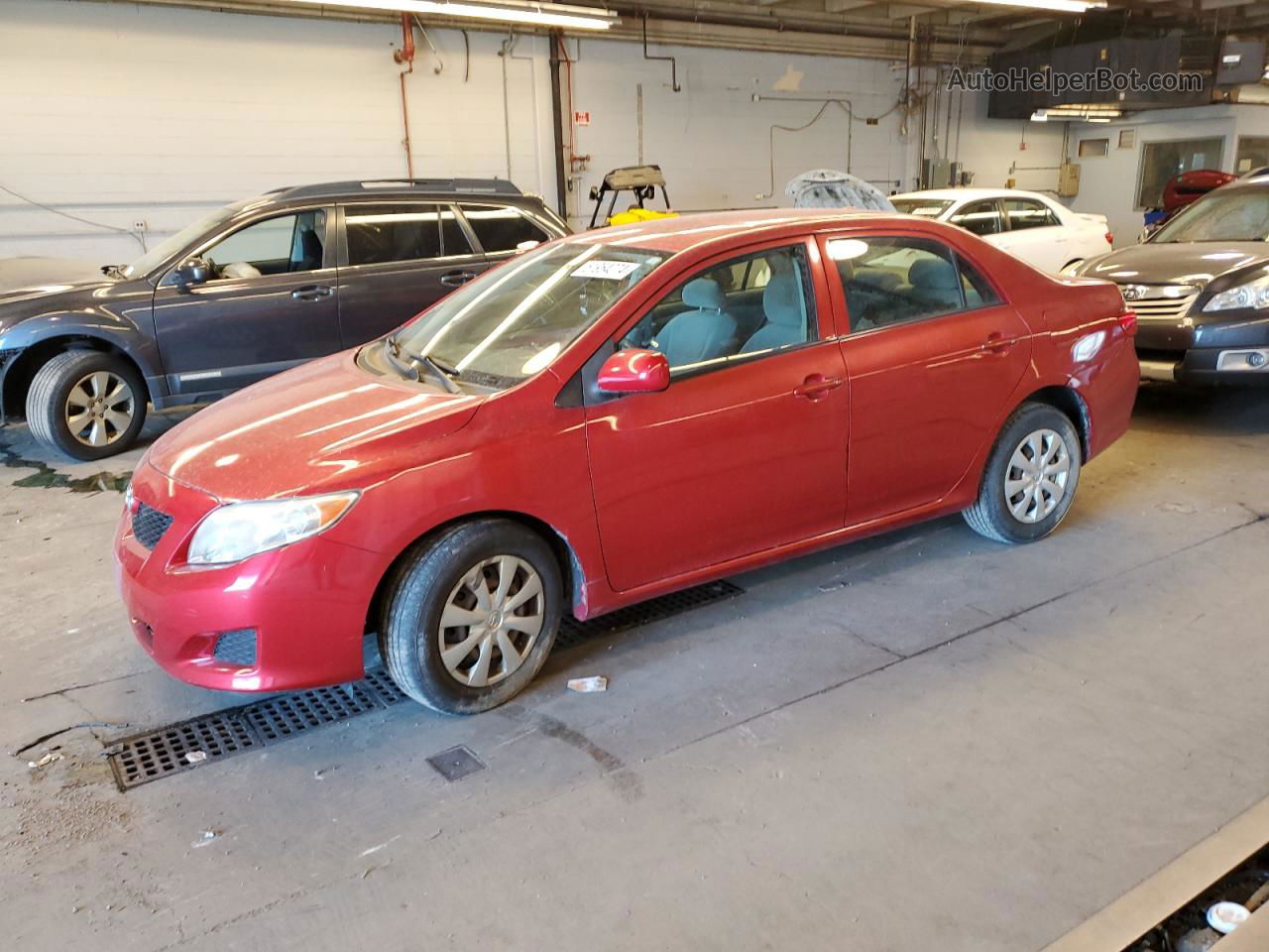 2010 Toyota Corolla Base Red vin: JTDBU4EE3AJ074422