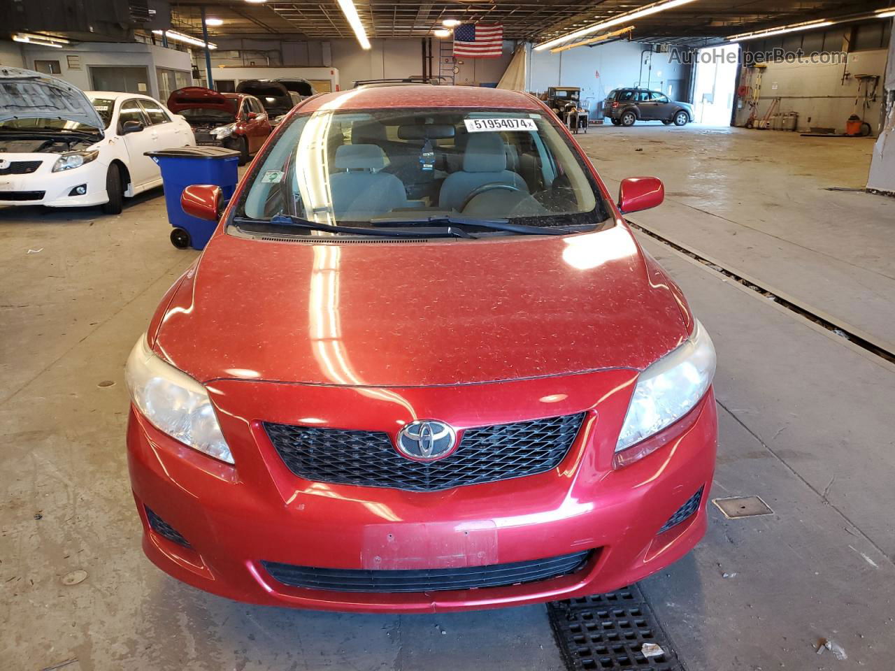 2010 Toyota Corolla Base Red vin: JTDBU4EE3AJ074422