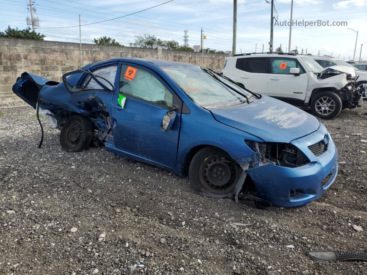 2010 Toyota Corolla Base Синий vin: JTDBU4EE3AJ075506