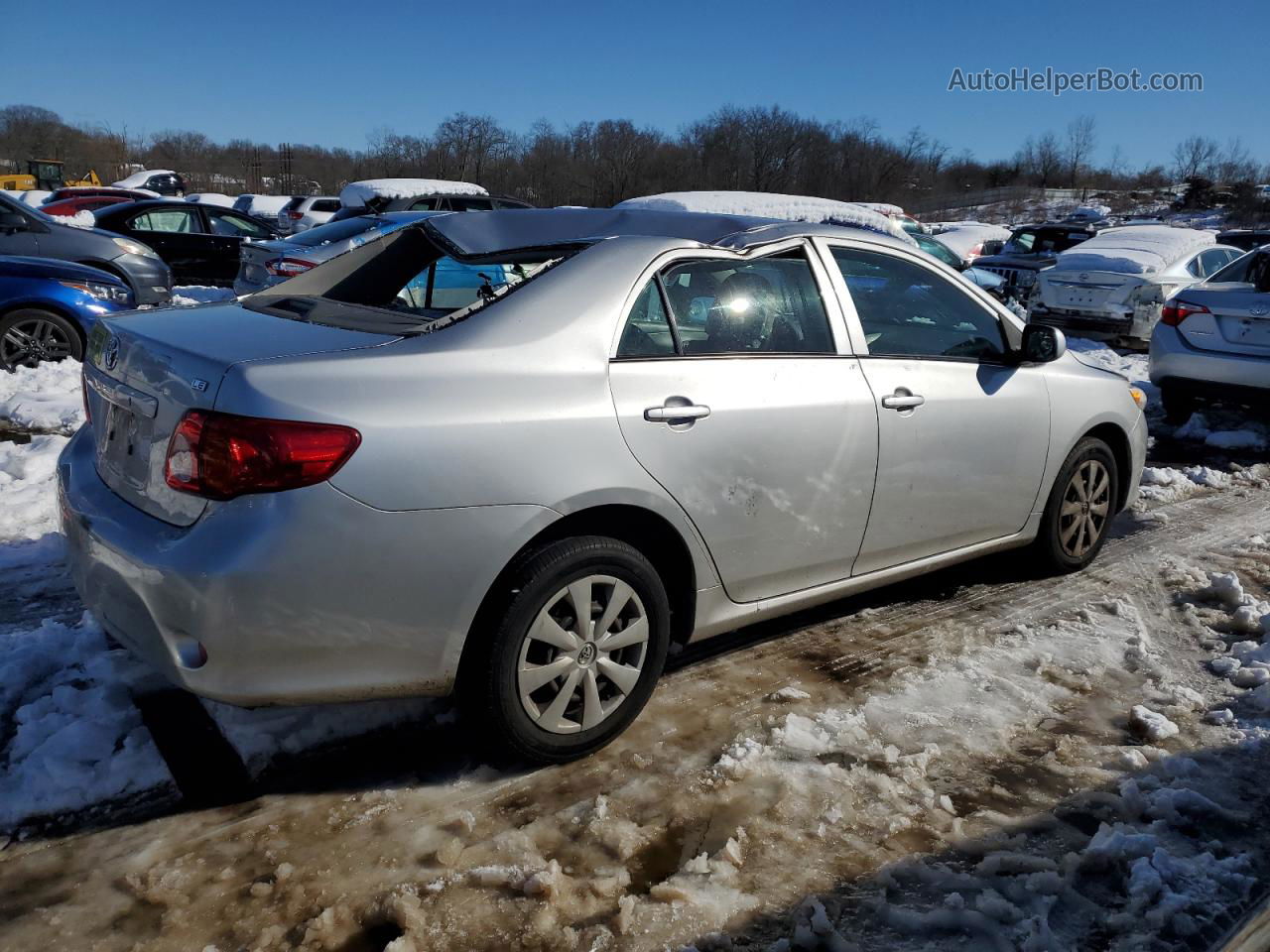 2010 Toyota Corolla Base Silver vin: JTDBU4EE4AJ086790