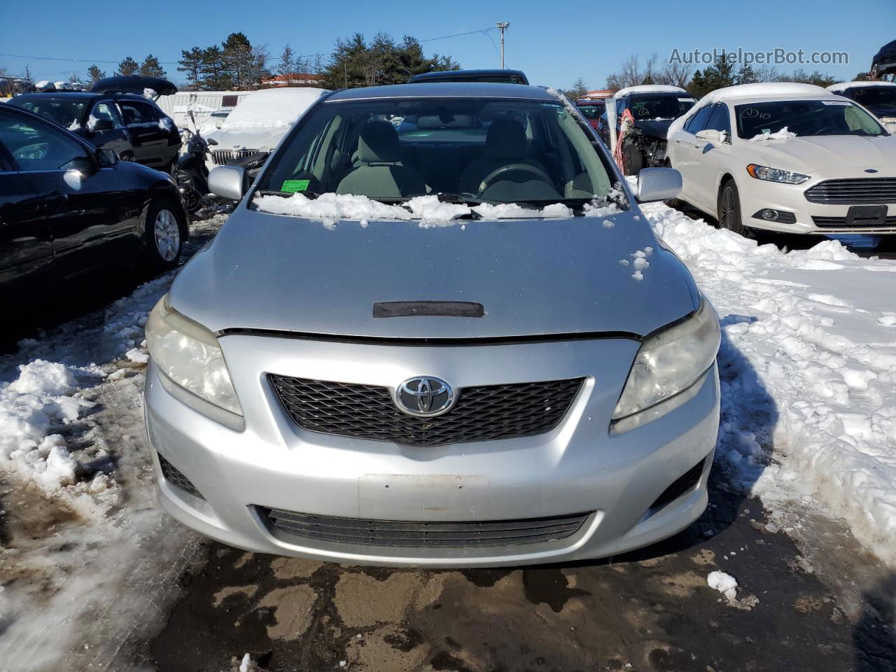 2010 Toyota Corolla Base Silver vin: JTDBU4EE4AJ086790