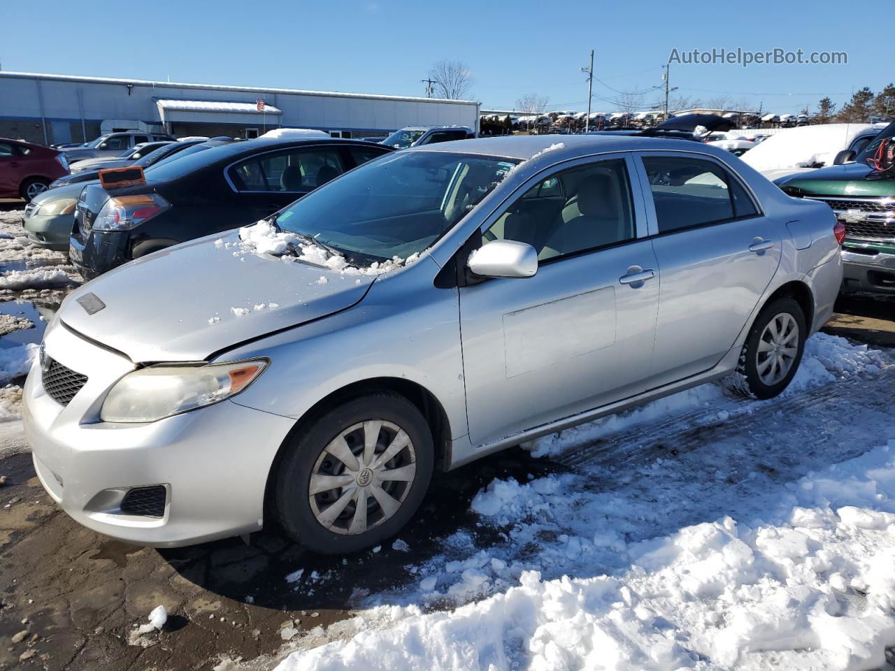 2010 Toyota Corolla Base Silver vin: JTDBU4EE4AJ086790