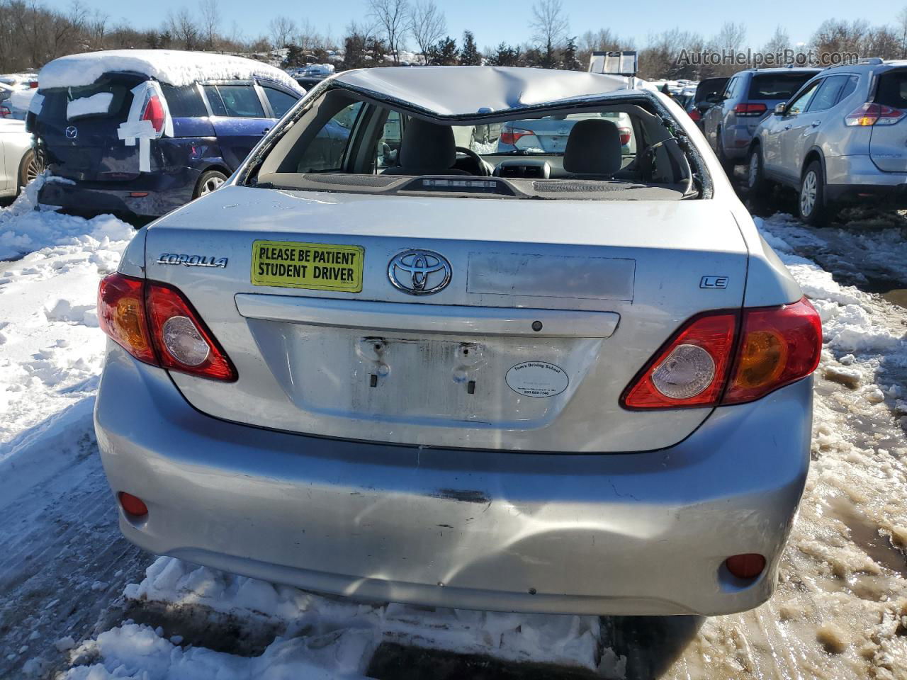 2010 Toyota Corolla Base Silver vin: JTDBU4EE4AJ086790