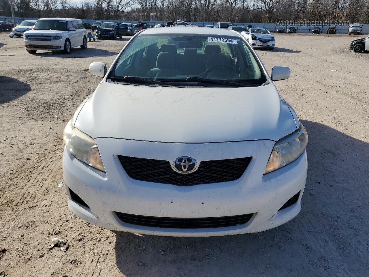 2010 Toyota Corolla Base White vin: JTDBU4EE6A9108306