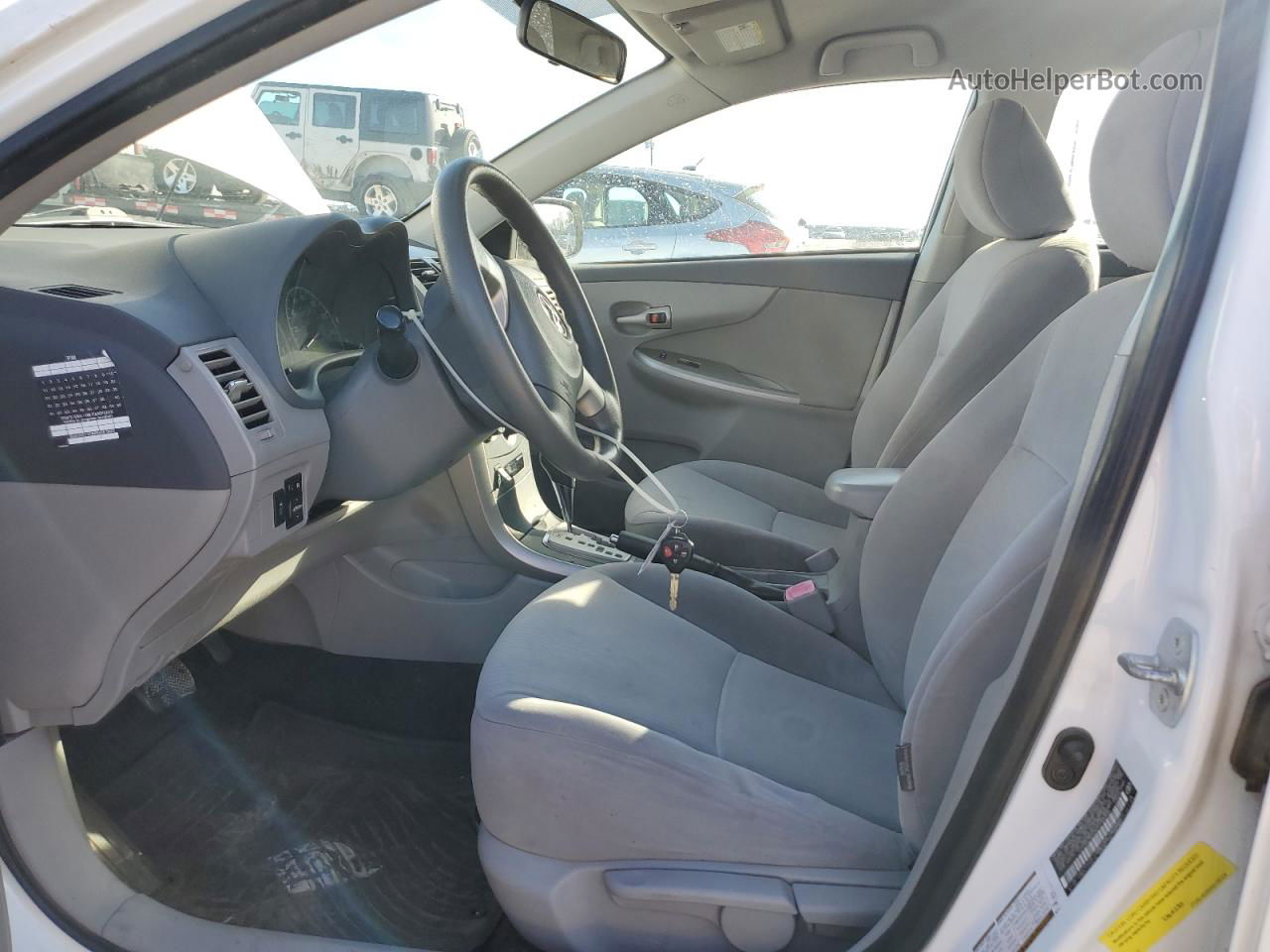 2010 Toyota Corolla Base White vin: JTDBU4EE6A9108306