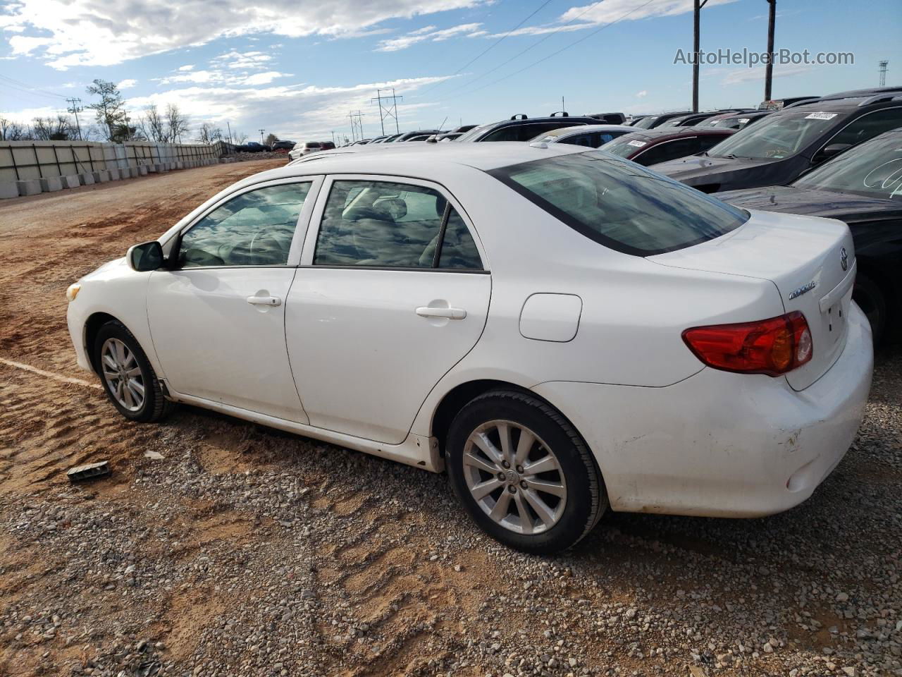 2010 Toyota Corolla Base White vin: JTDBU4EE6A9108306