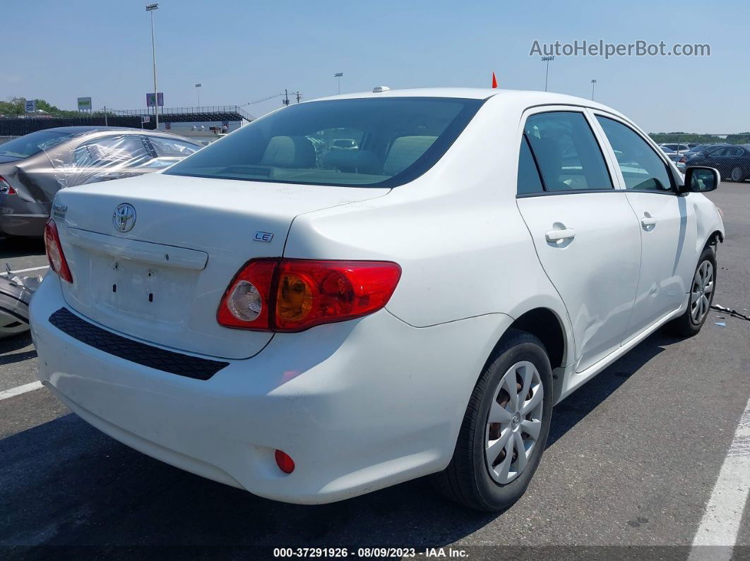 2010 Toyota Corolla   White vin: JTDBU4EE6A9118222