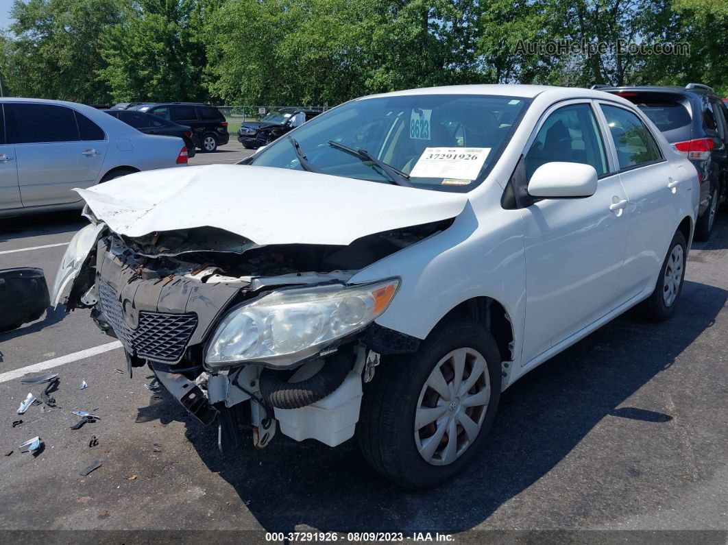 2010 Toyota Corolla   White vin: JTDBU4EE6A9118222