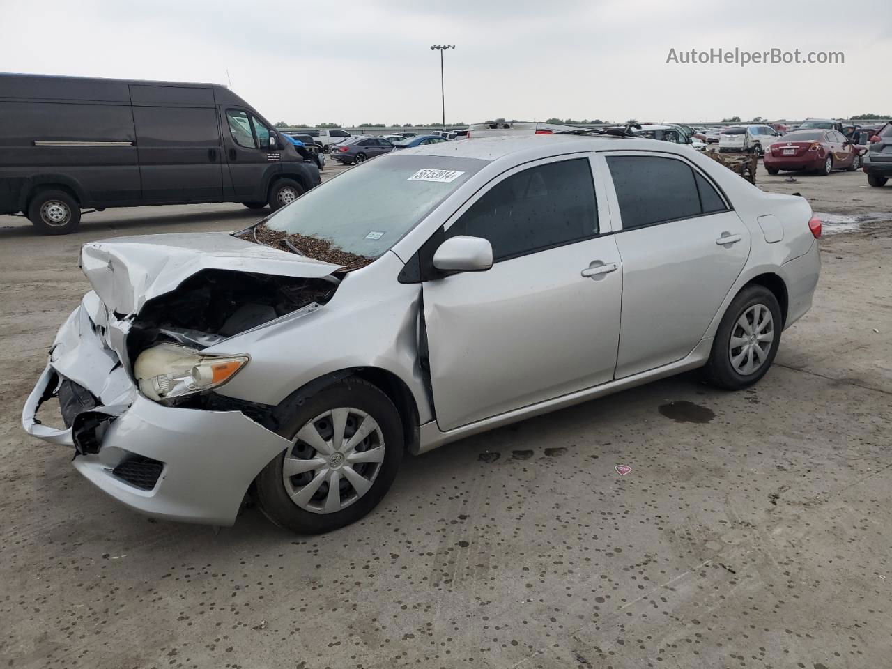 2010 Toyota Corolla Base Silver vin: JTDBU4EE6AJ085950