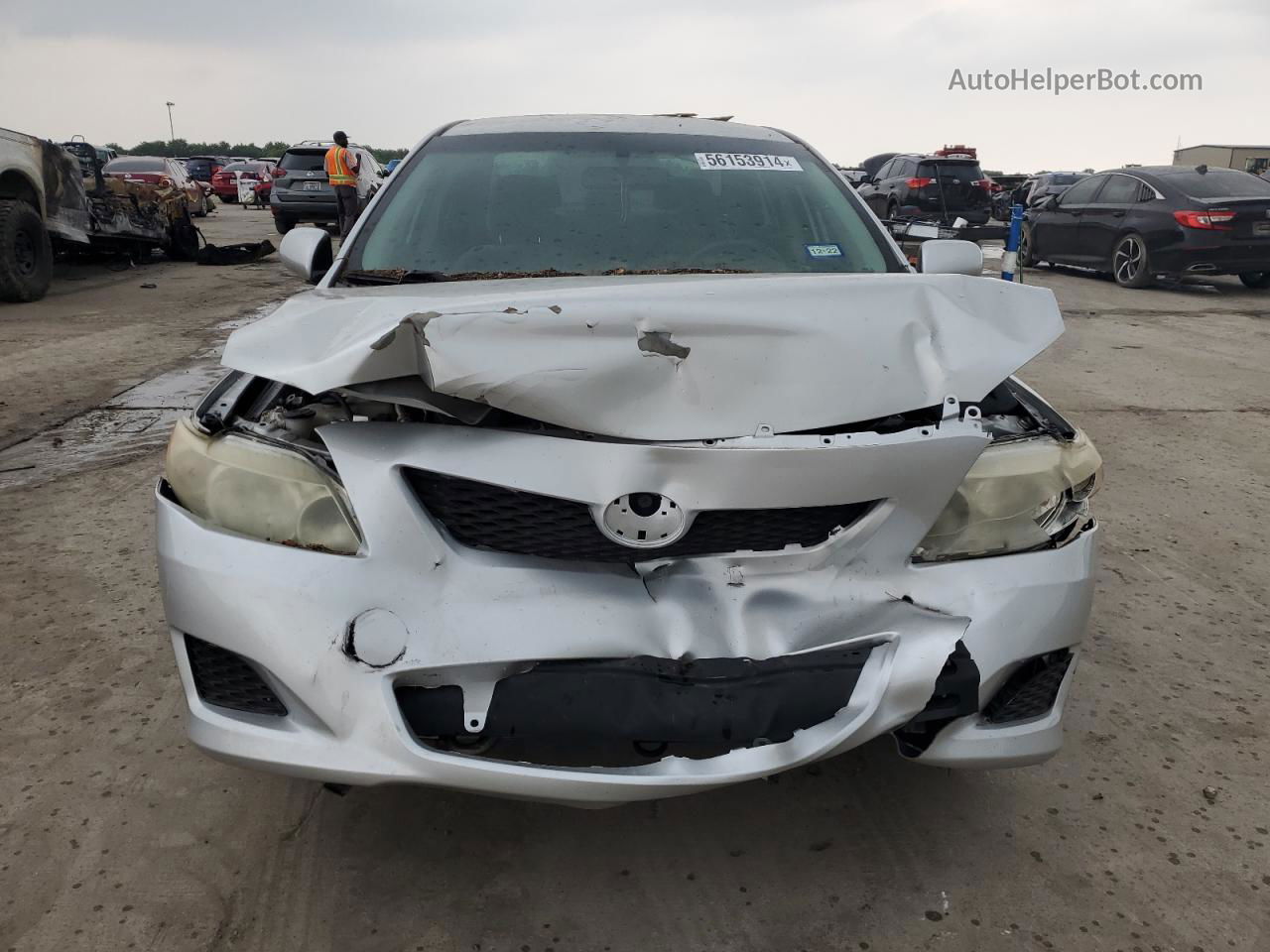 2010 Toyota Corolla Base Silver vin: JTDBU4EE6AJ085950