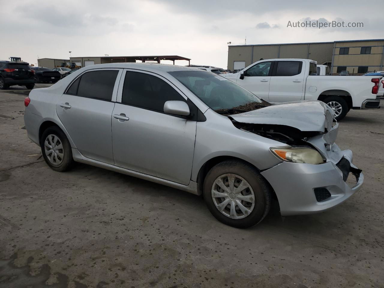 2010 Toyota Corolla Base Silver vin: JTDBU4EE6AJ085950