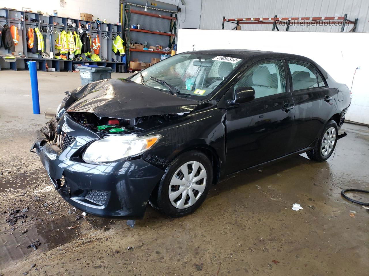 2010 Toyota Corolla Base Black vin: JTDBU4EE7A9117841