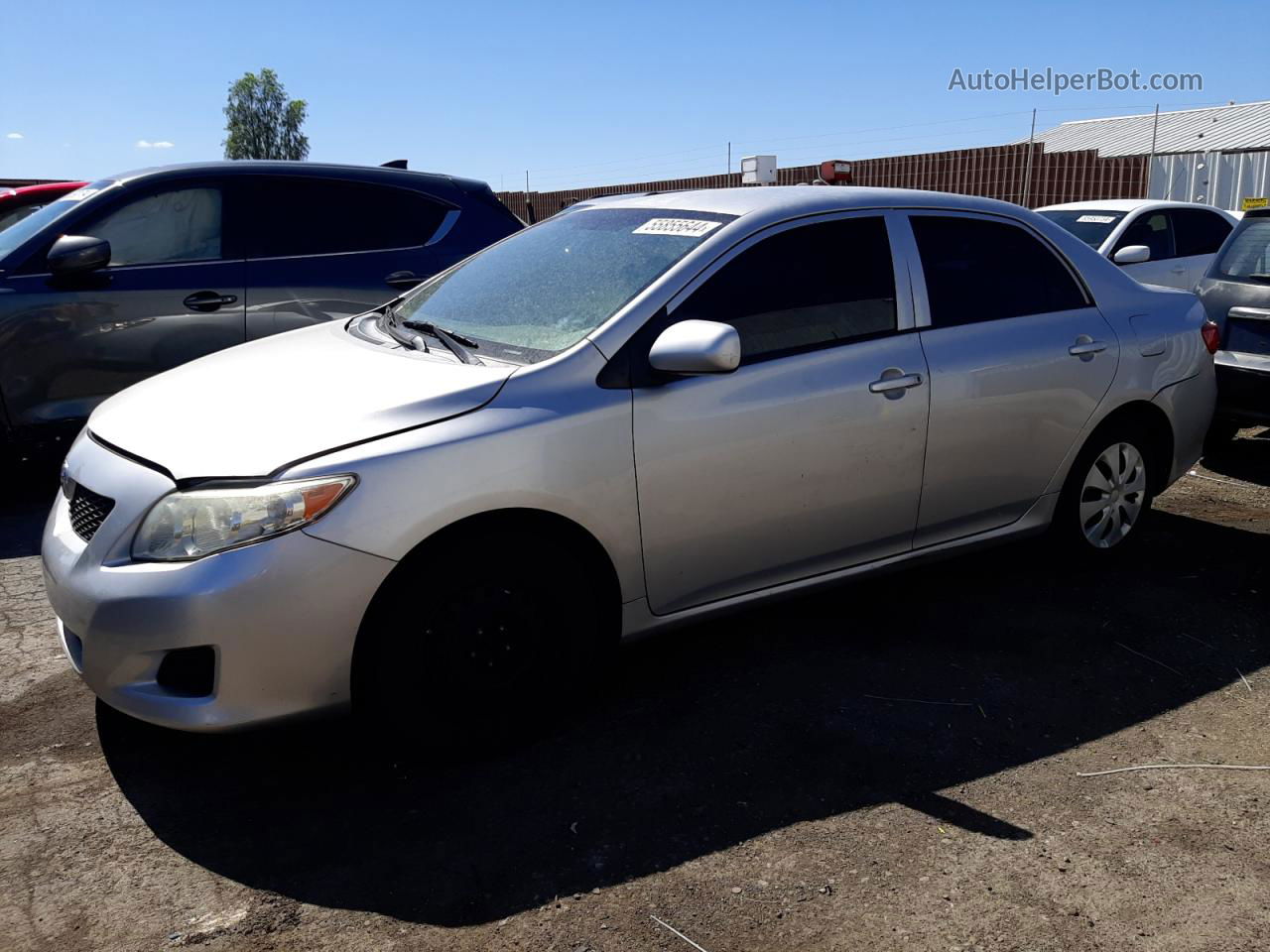 2010 Toyota Corolla Base Silver vin: JTDBU4EE7AJ077534