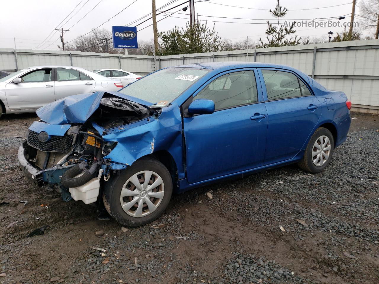 2010 Toyota Corolla Base Blue vin: JTDBU4EE7AJ084757