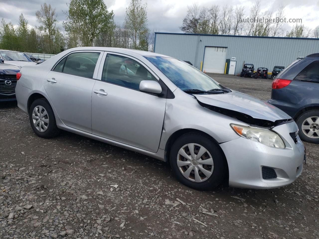 2010 Toyota Corolla Base Silver vin: JTDBU4EE8A9110560