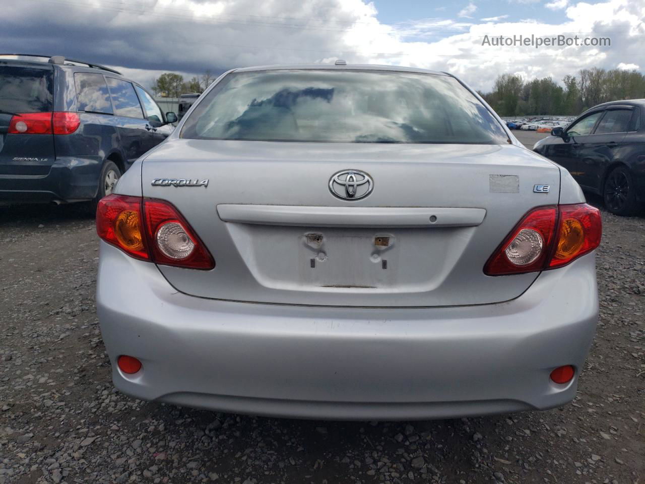 2010 Toyota Corolla Base Silver vin: JTDBU4EE8A9110560