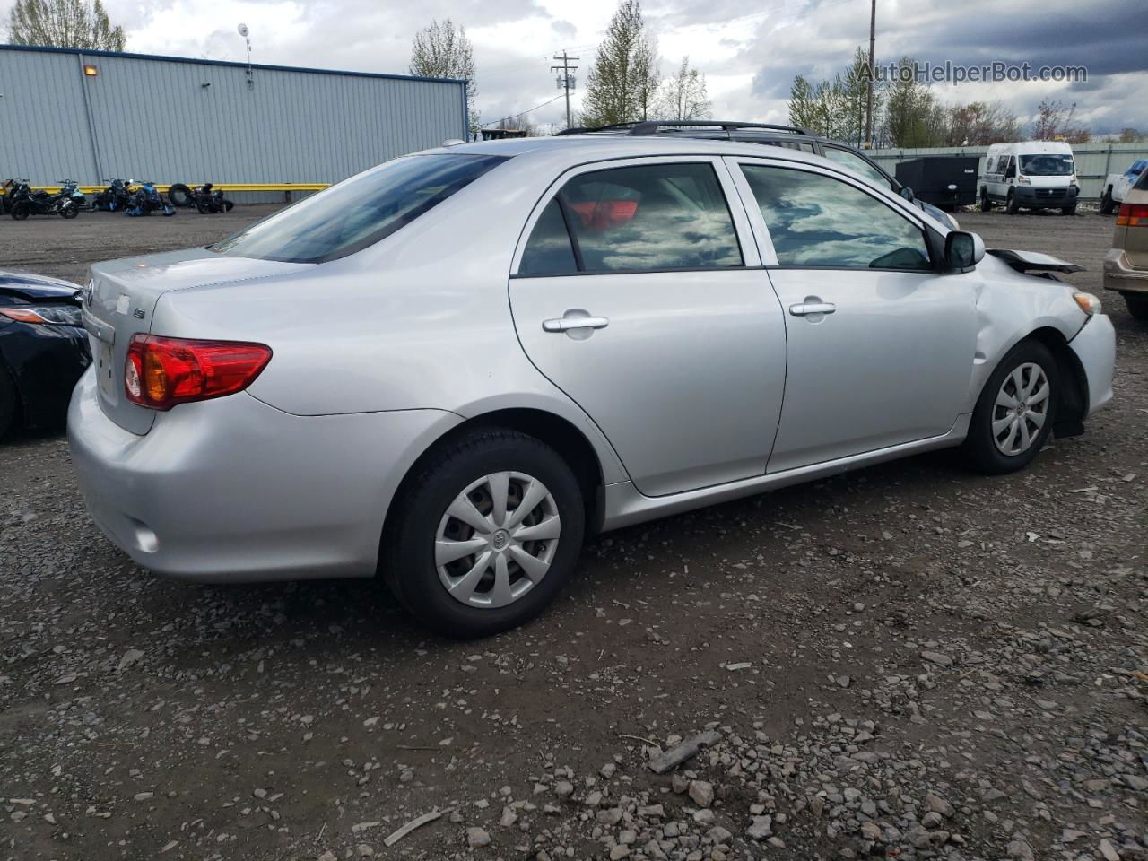 2010 Toyota Corolla Base Silver vin: JTDBU4EE8A9110560