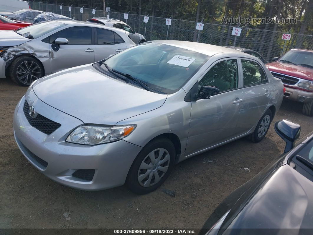 2010 Toyota Corolla   Silver vin: JTDBU4EE8AJ076442